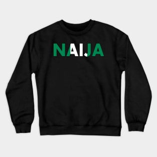 Nigerian Pride Flag Naija Crewneck Sweatshirt